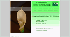 Desktop Screenshot of hno-am-platzl.de